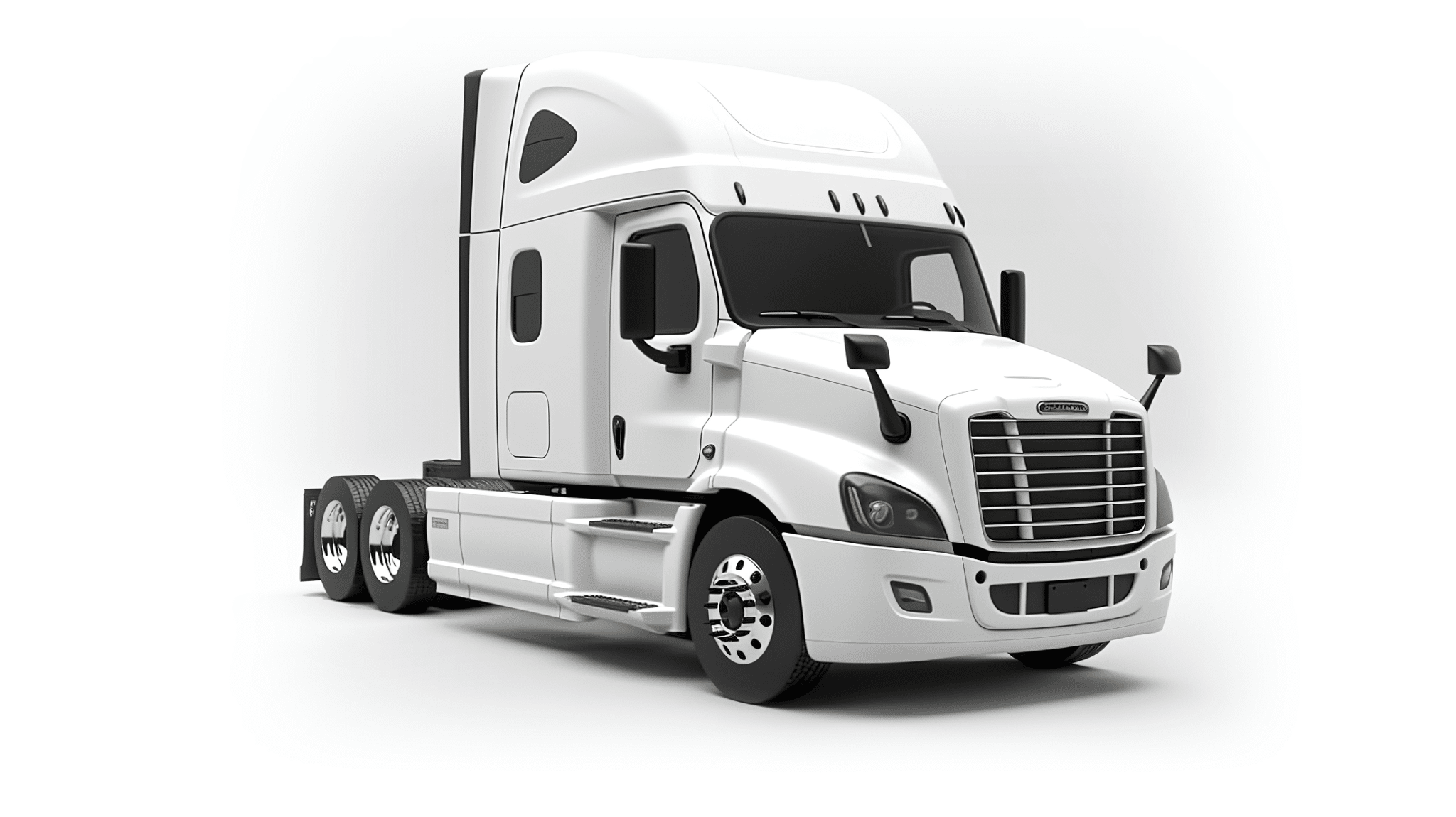 a white freight truck